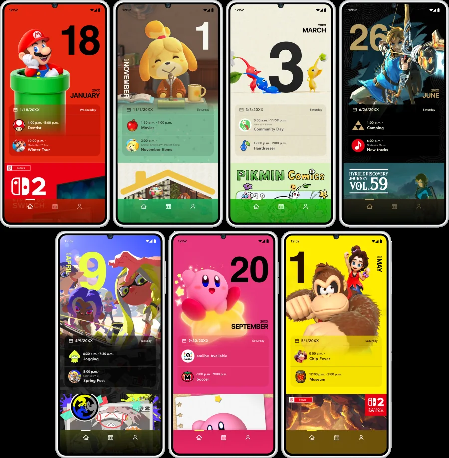 Official Nintendo Today mobile app interface showing Nintendo news and daily content