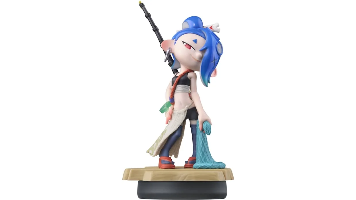Official Splatoon Raiders Shiver, Frye and Big Man amiibo figures displayed together
