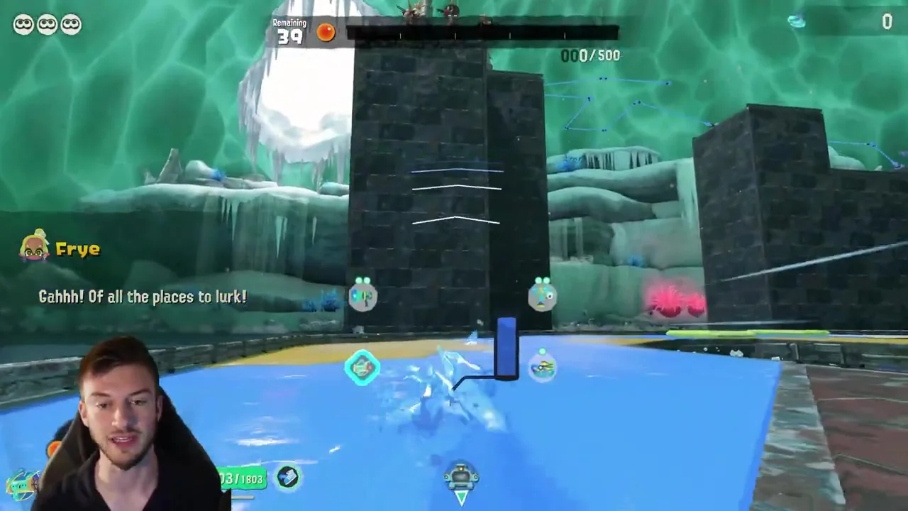 Awlmun Den gameplay at the opening landmark used for the Bot Hop route